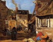 尤金布丹 - Honfleur, the Saint Catherine Market Place